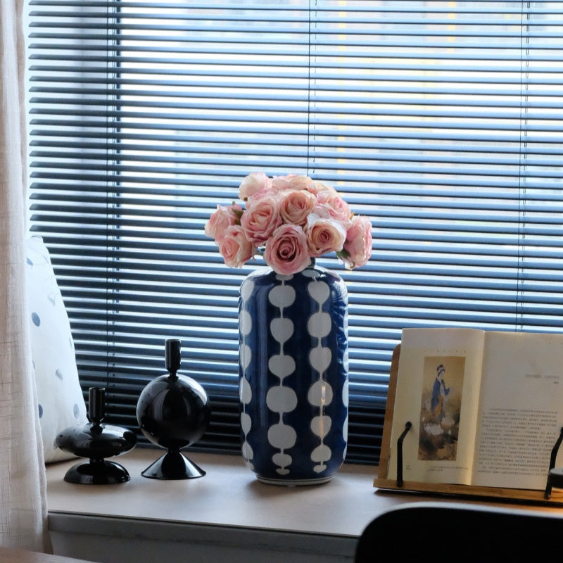 Blue-and-white Porcelain Vase For Home Decor Living Room Centerpiece